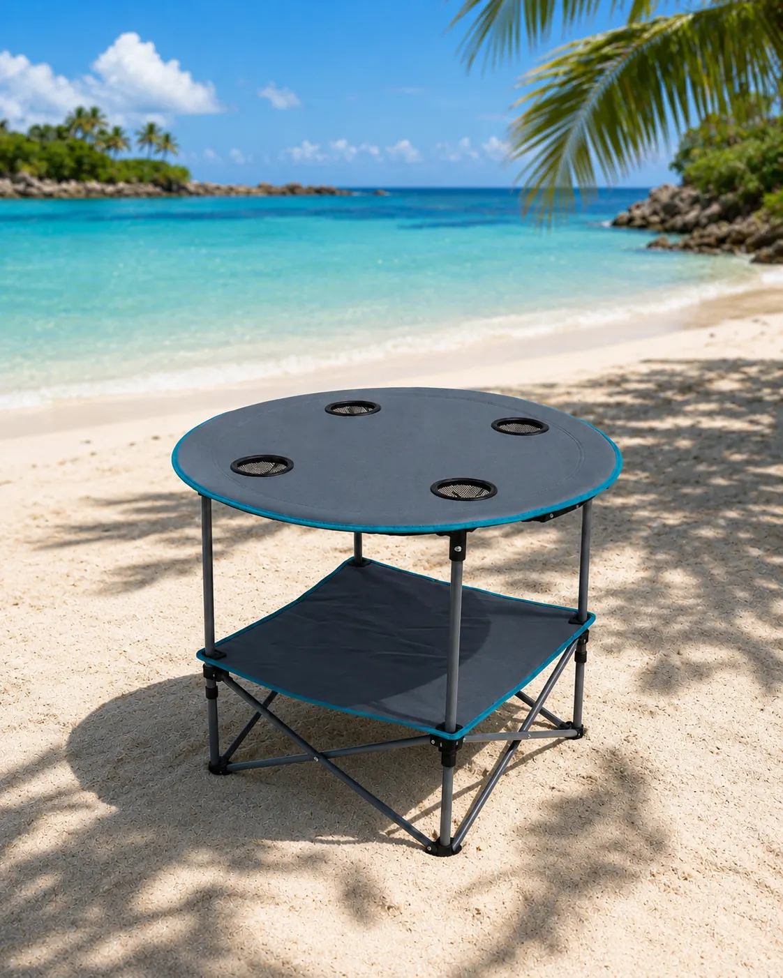 Table pliante proposée en option